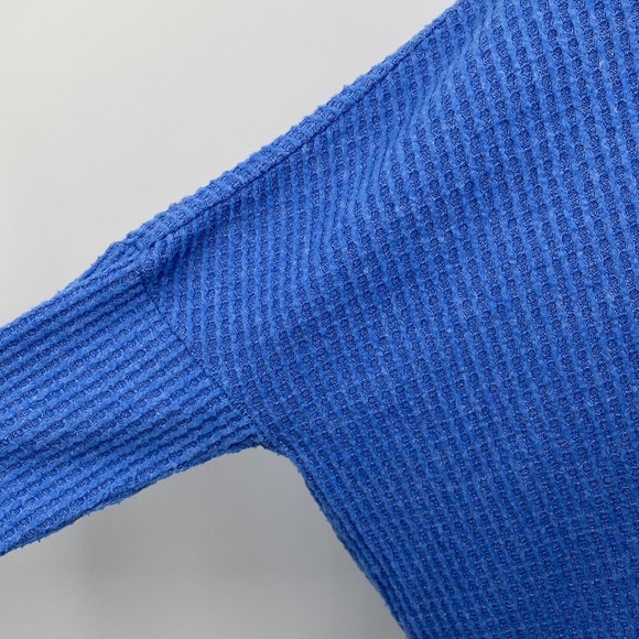 Out From Under | Urban Outfitters Blue Thermal Button Front Top Small - Picture 6 of 14